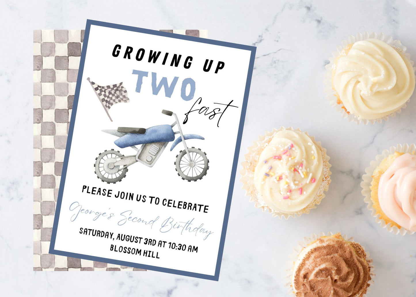Two Fast Birthday Invitation