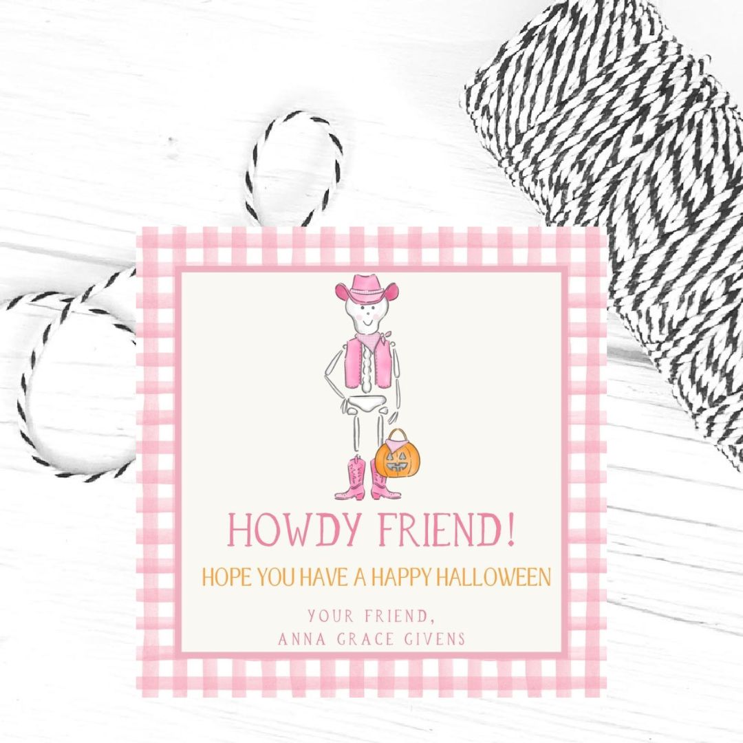 Howdy Halloween Gift Tags