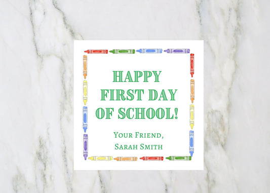 First Day of School Gift Tag