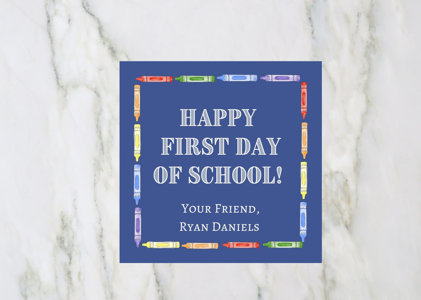 First Day of School Gift Tag