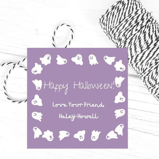 Ghostly Border Gift Tags