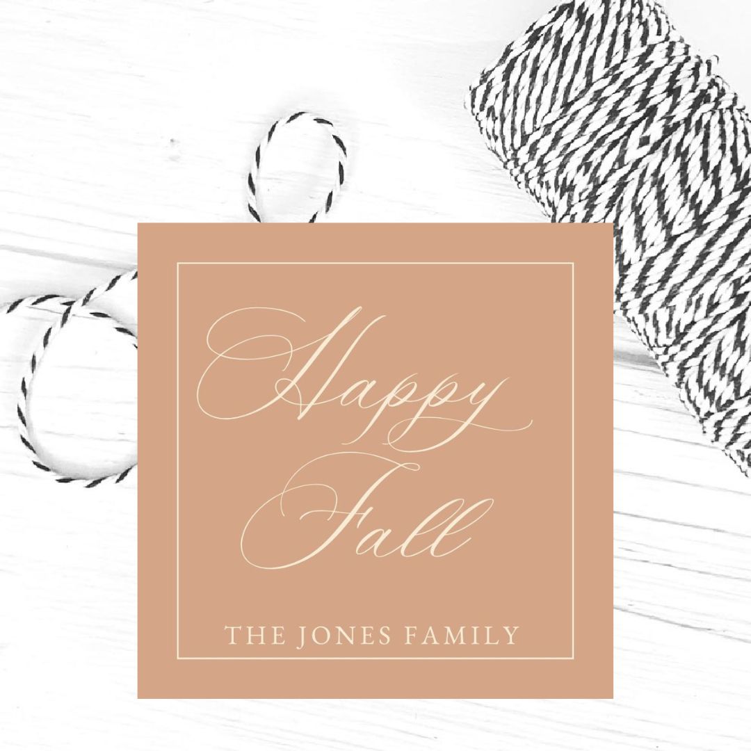 Happy Fall Family Gift Tags, Spice