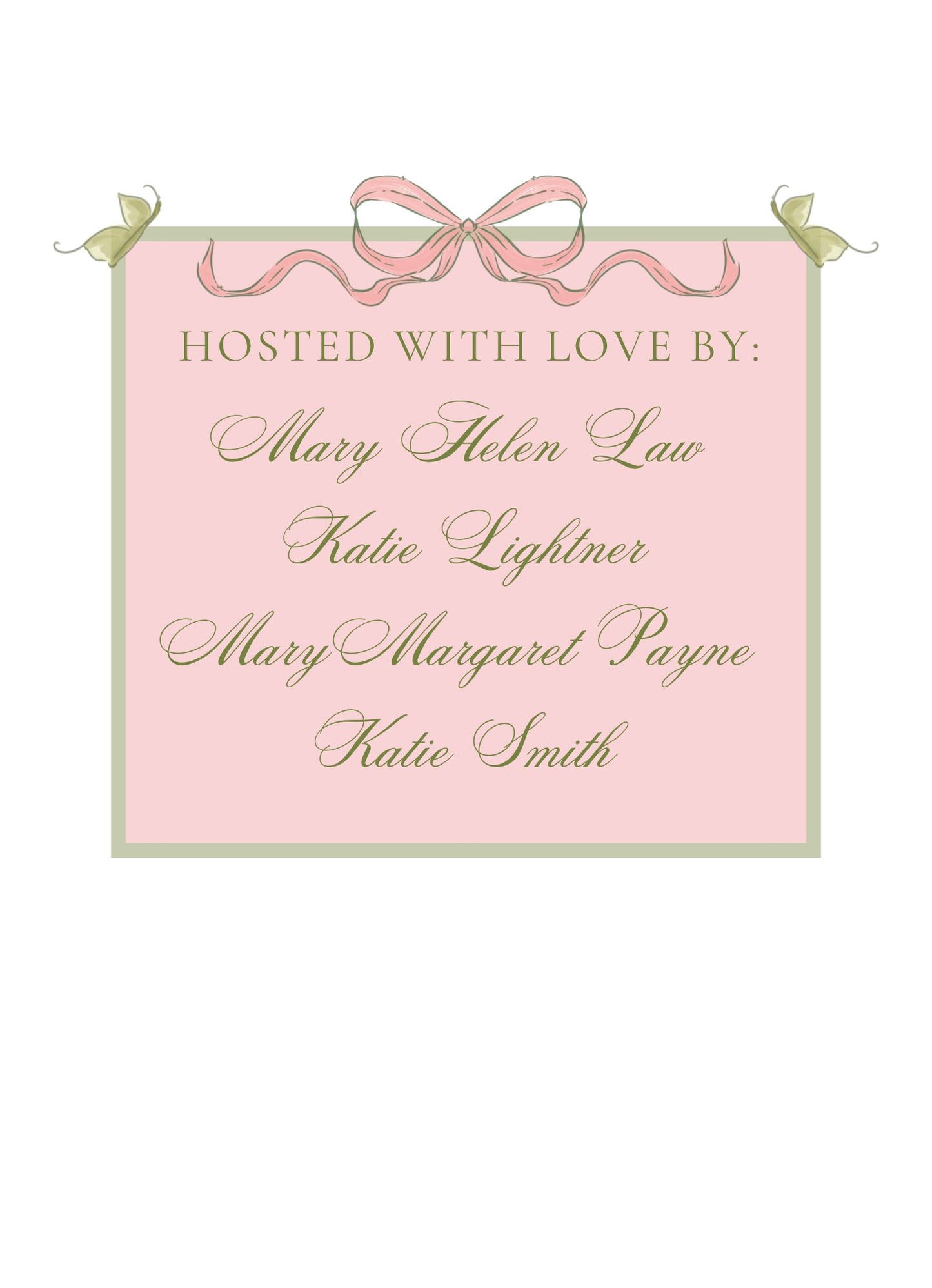 Butterfly Garden Shower Invitation