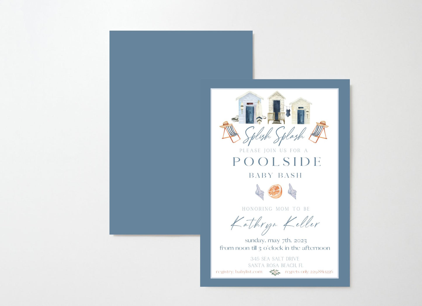 Seaside Shower Invitation