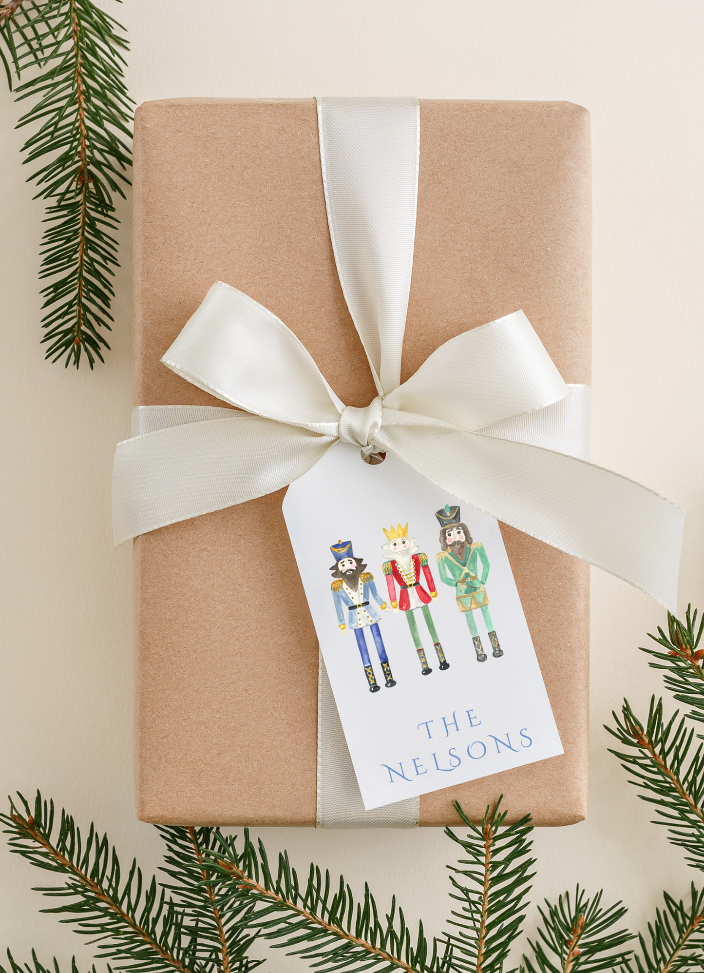 Navy Nutcrackers Holiday Tags