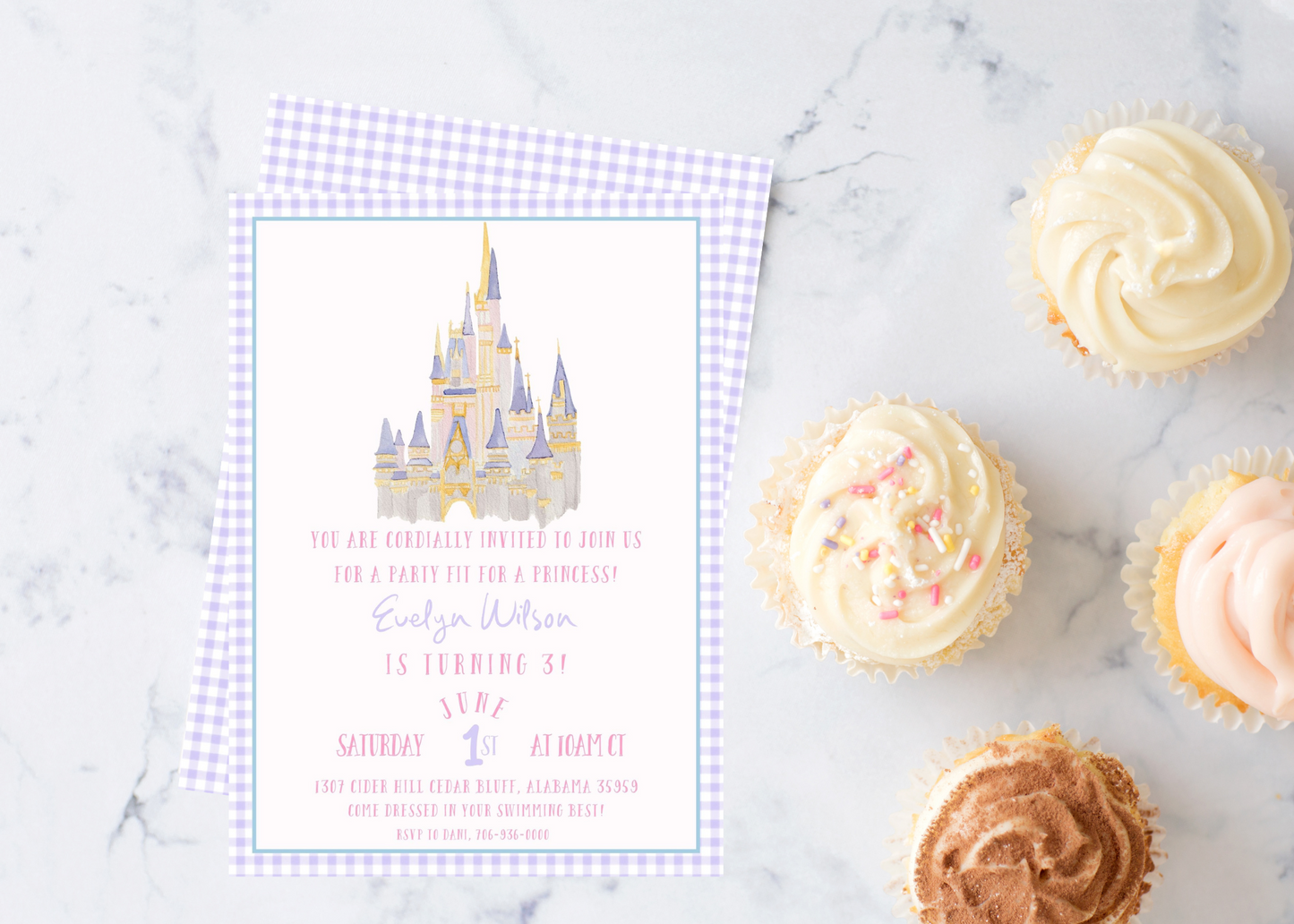 Princess Party Invitation, simple