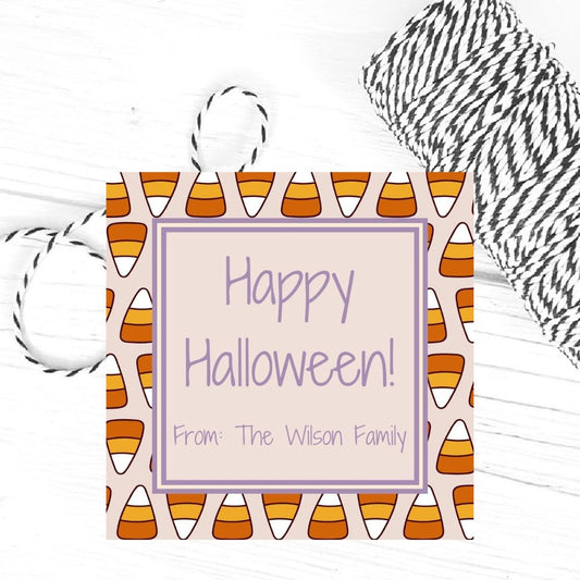 Candy Corn Family Gift Tags