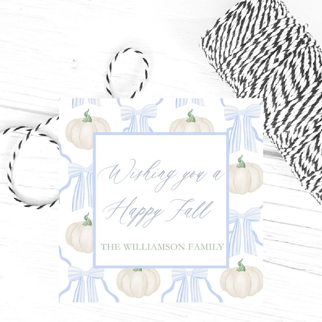 Perfect Pumpkin Family Gift Tags