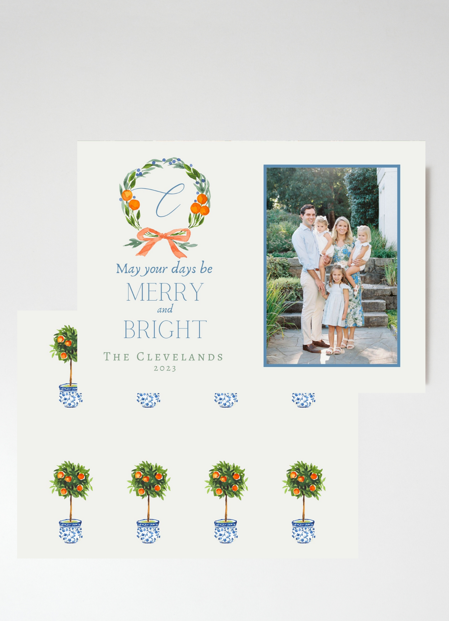 Citrus Wreath Holiday Card