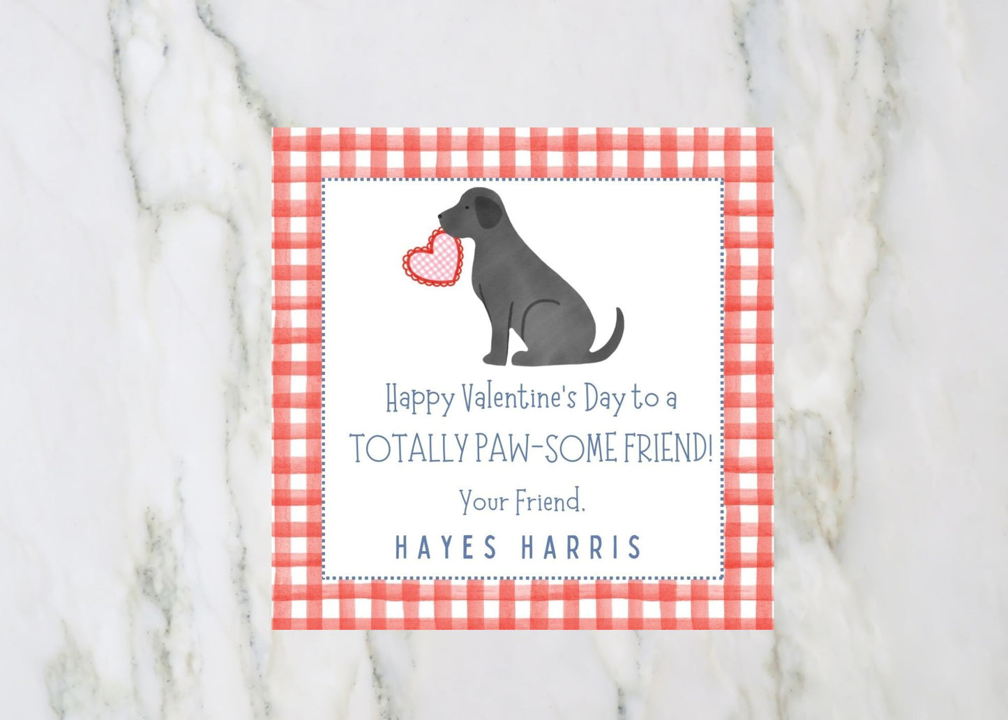 Valentine's Day Card, Puppy Love