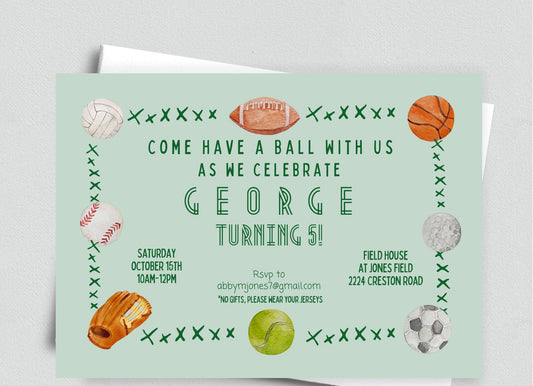 Having a Ball Invitation