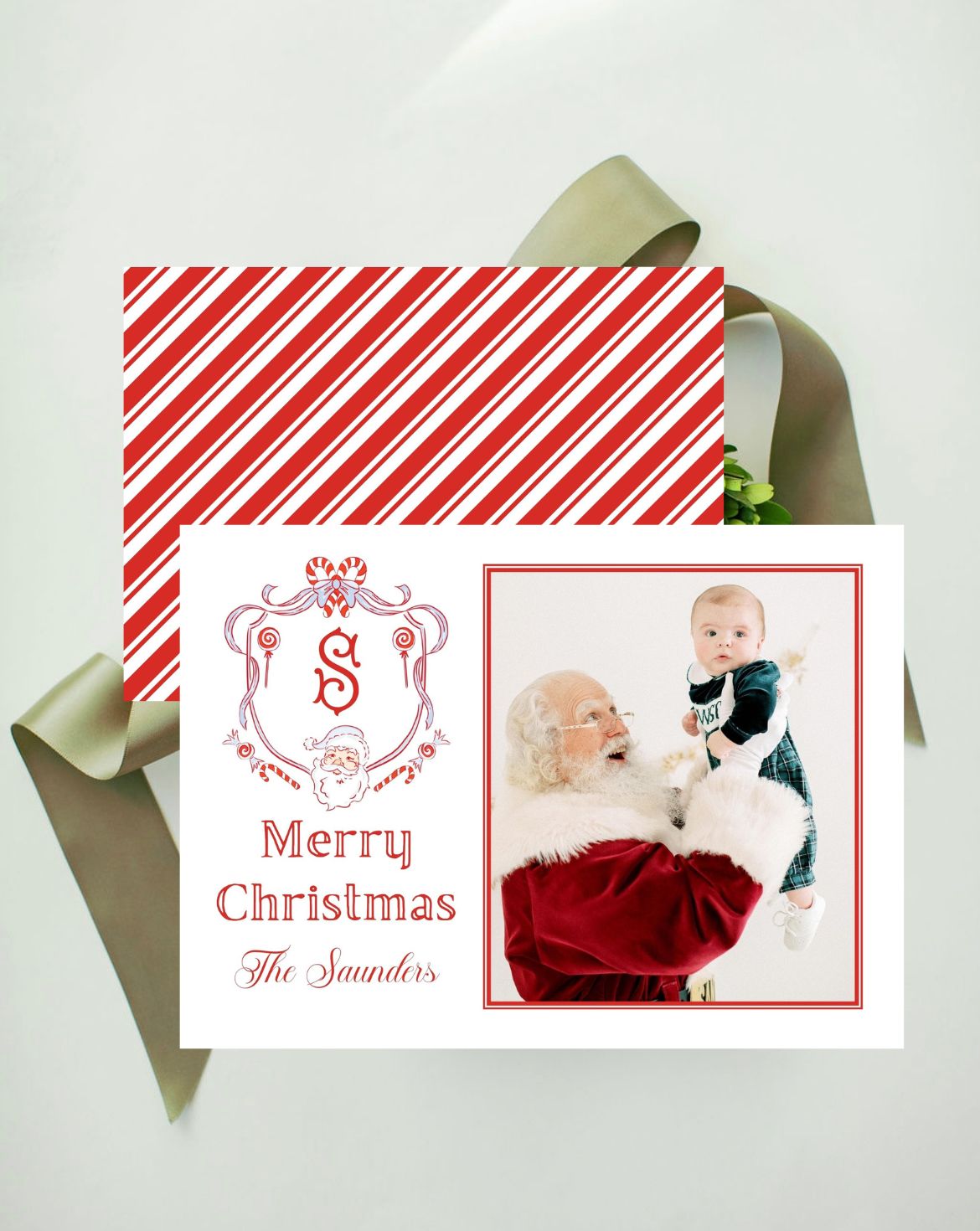 Santa Claus Crest Holiday Card