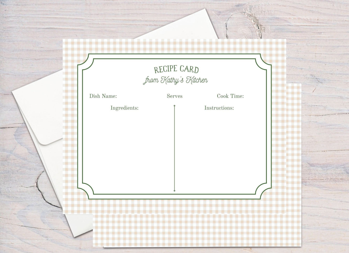 Custom Recipe Cards