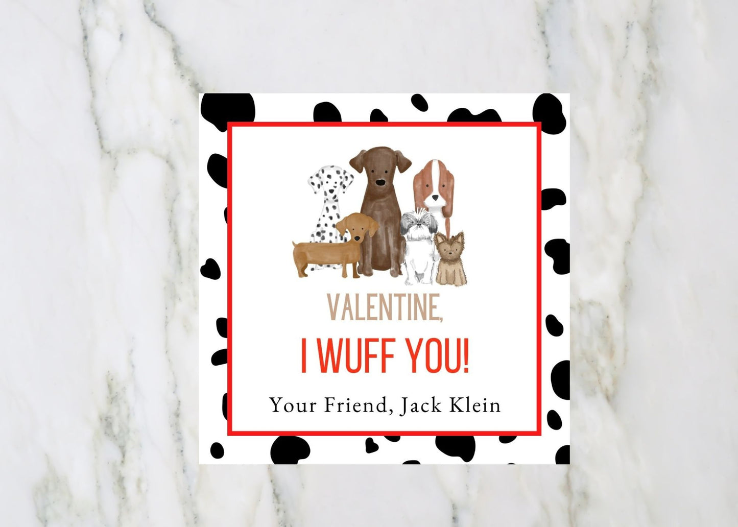 Valentine's Day Card, I Woof You