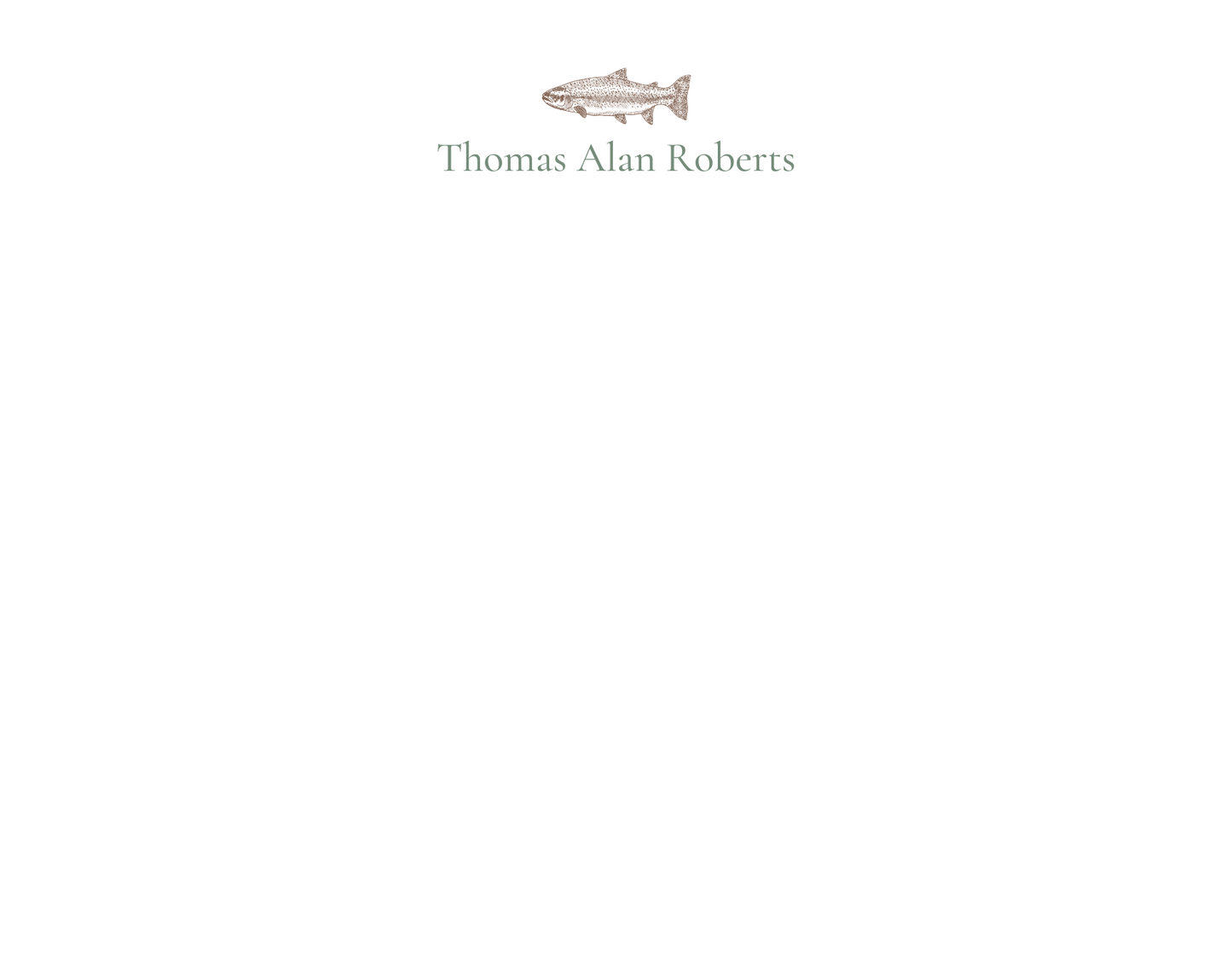 Toccoa Trout Stationery