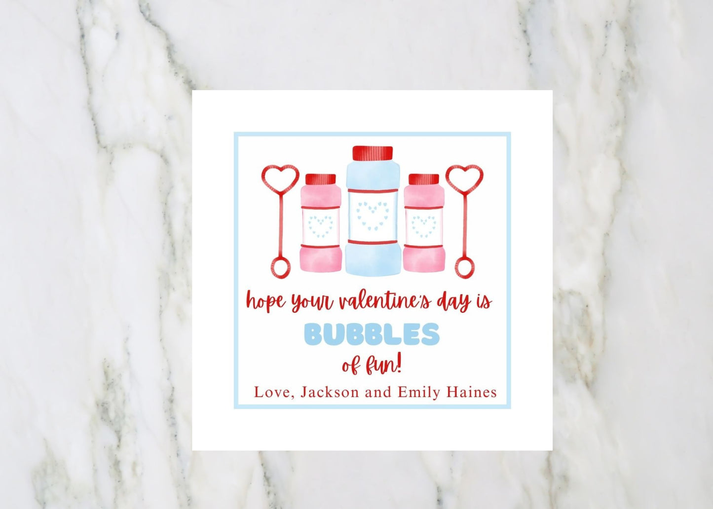 Valentine's Day Card, Bubbles of Fun