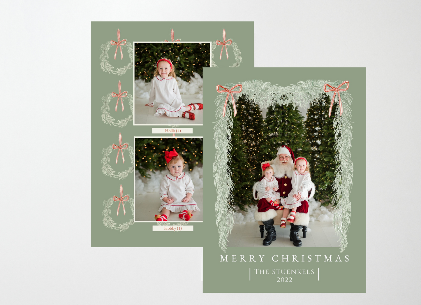 Liv's Olive Greenery Holiday Card