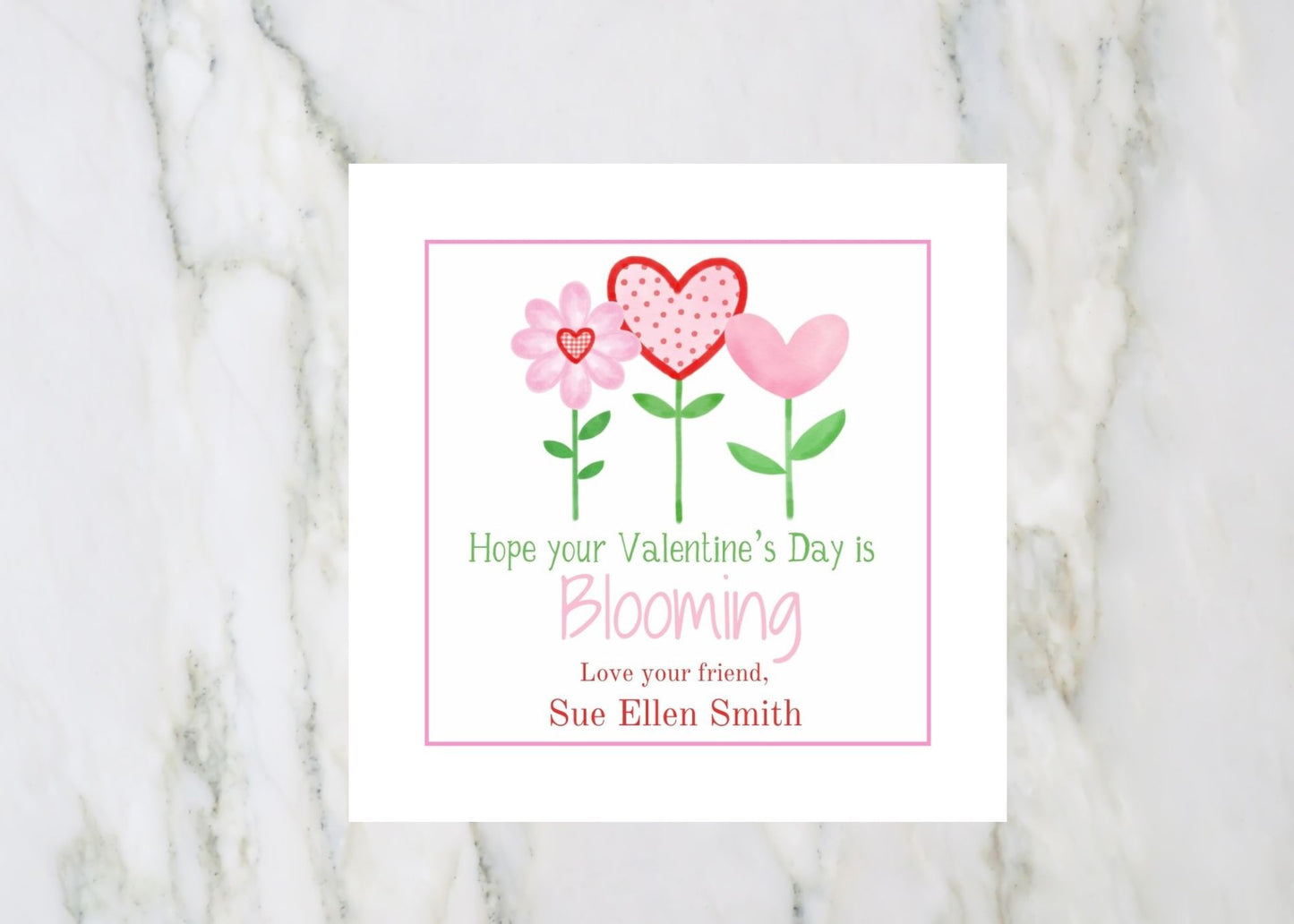 Valentine's Day Card, Love in Bloom