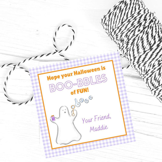 Boobles of Fun Halloween Gift Tag