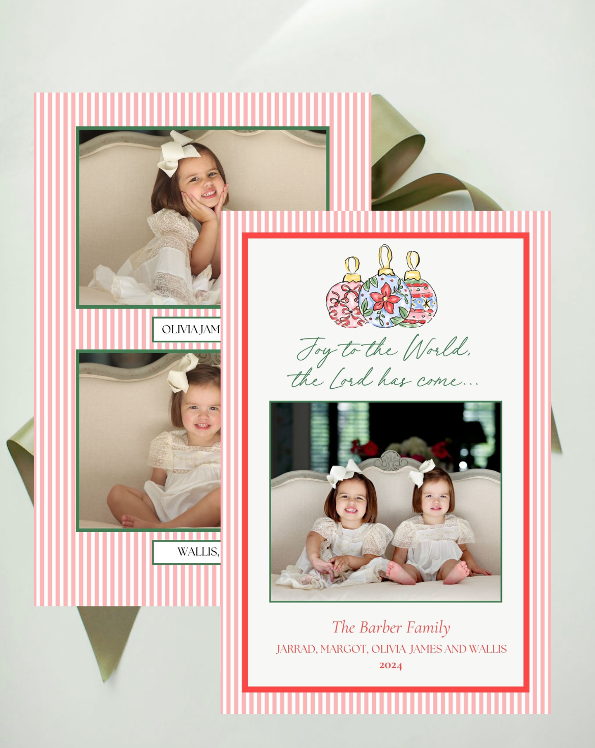 Festive Ornament Holiday Card, A9