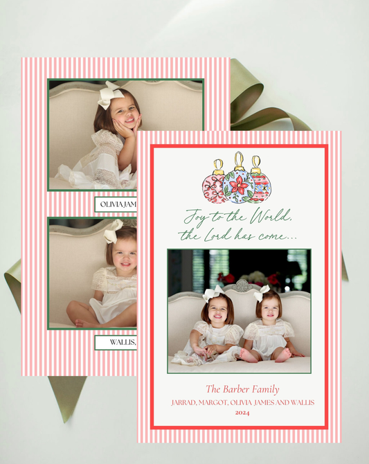 Festive Ornament Holiday Card, A9