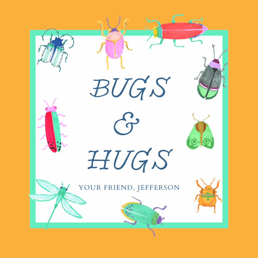 Valentine's Day Card, Bug & Hugs