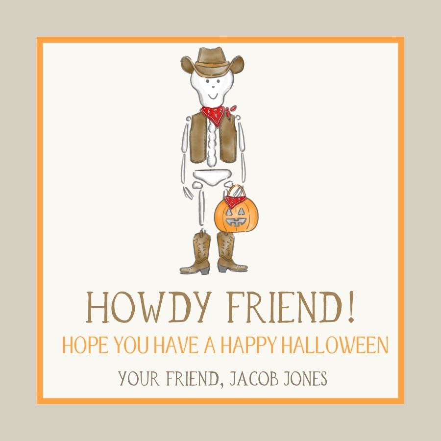 Howdy Halloween Gift Tags