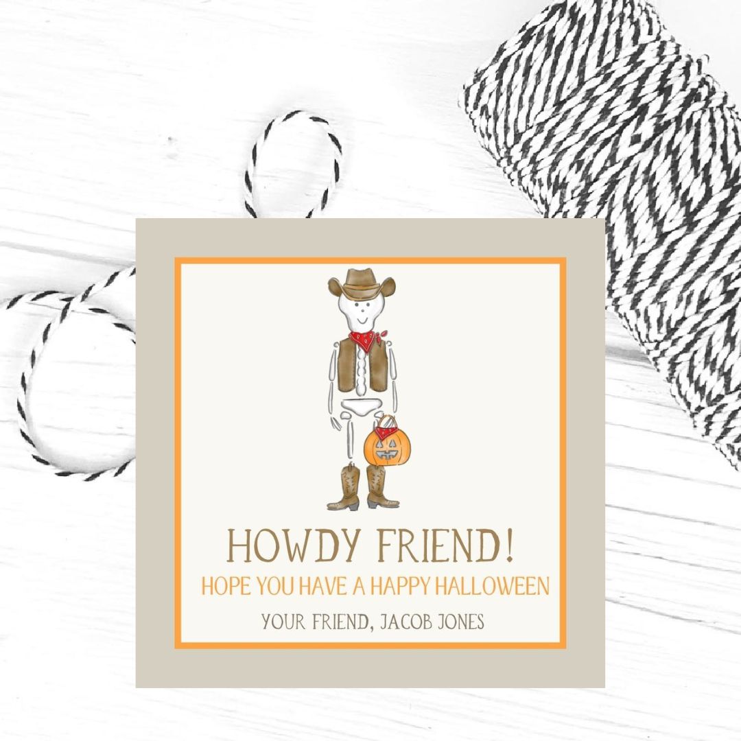 Howdy Halloween Gift Tags