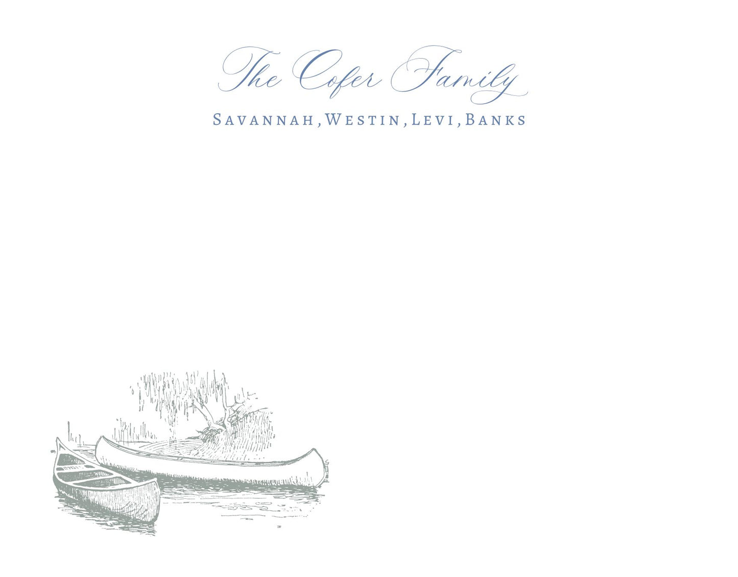 Lowcountry Canoe Stationery