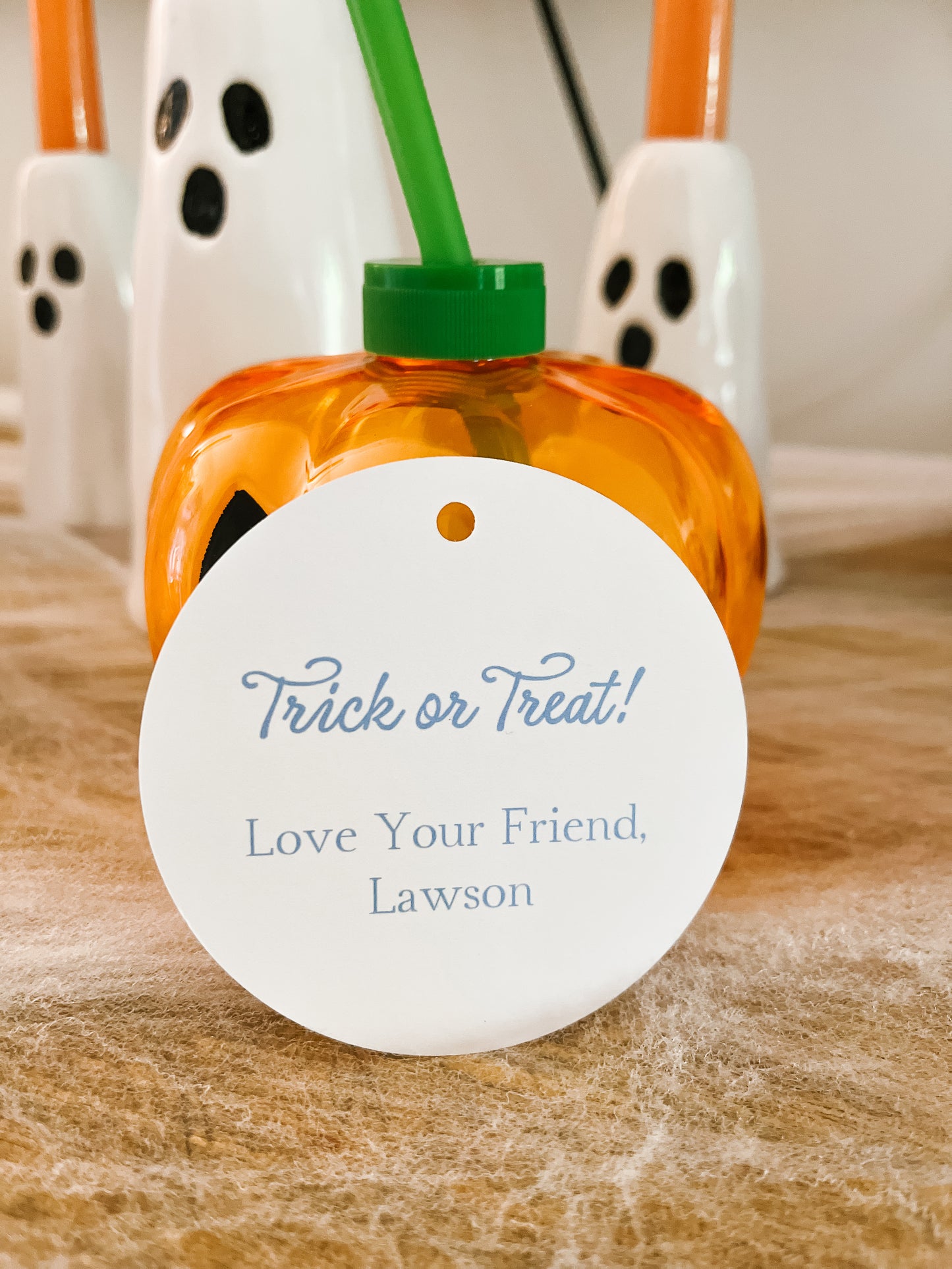 Round Pumpkin Tags