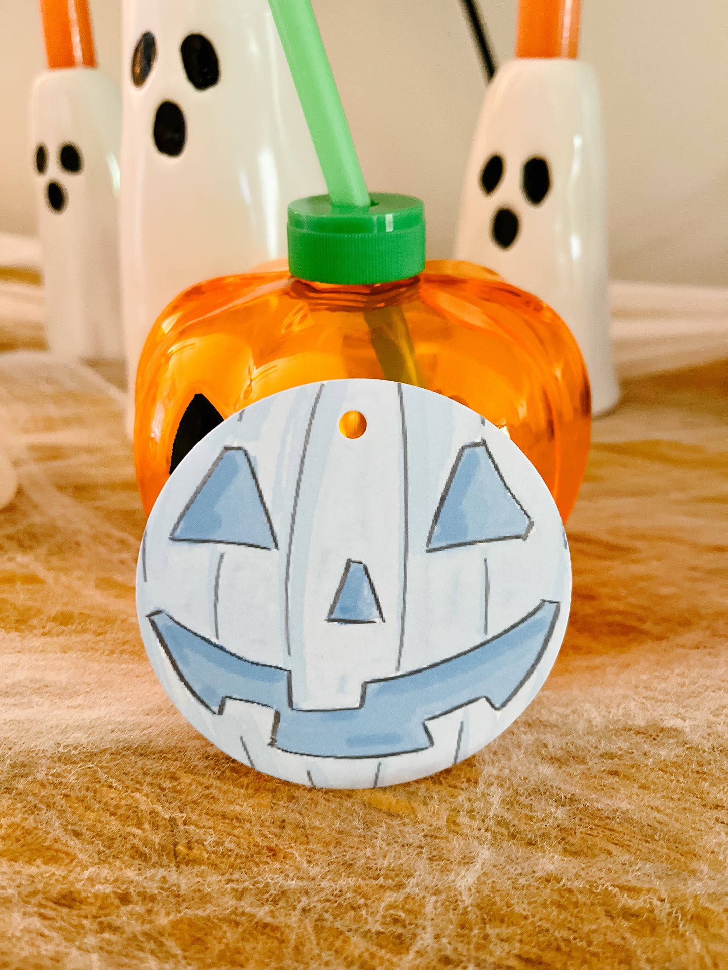 Round Pumpkin Tags