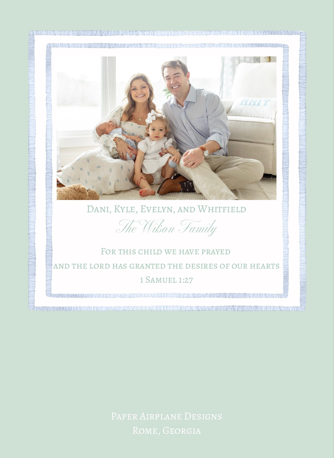 Simply Sweet Birth Announcement