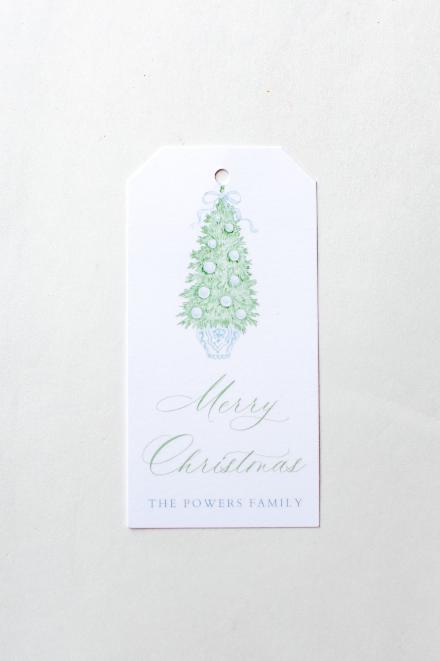 Chinoiserie Christmas Tree Holiday Gift Tags