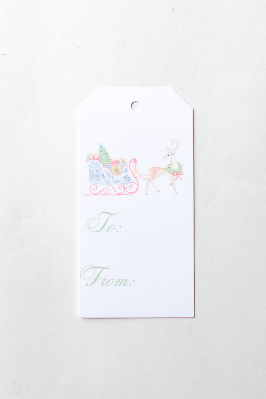 Savannah Sleigh Holiday Gift Tags