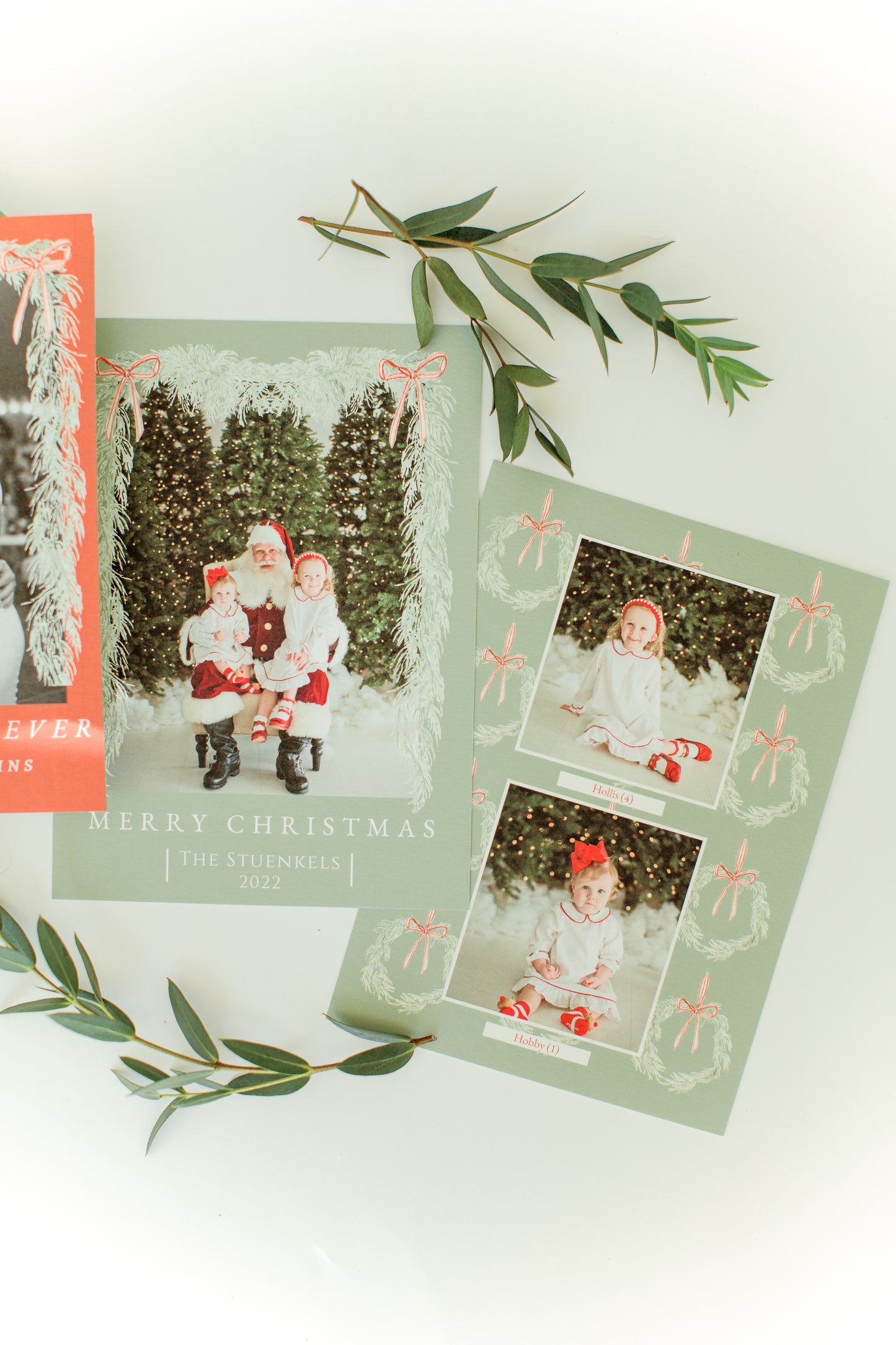 Liv's Olive Greenery Holiday Card