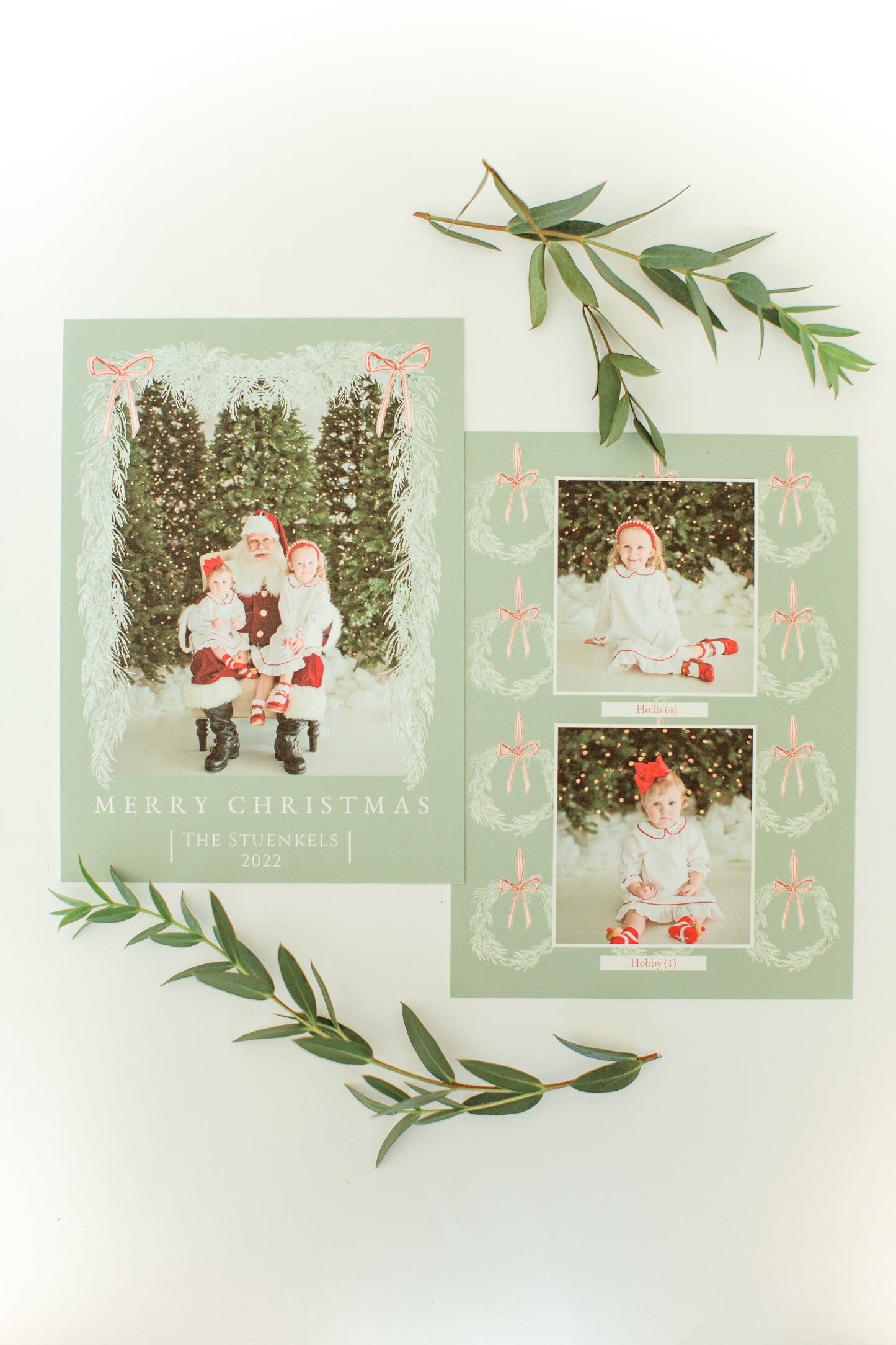 Liv's Olive Greenery Holiday Card