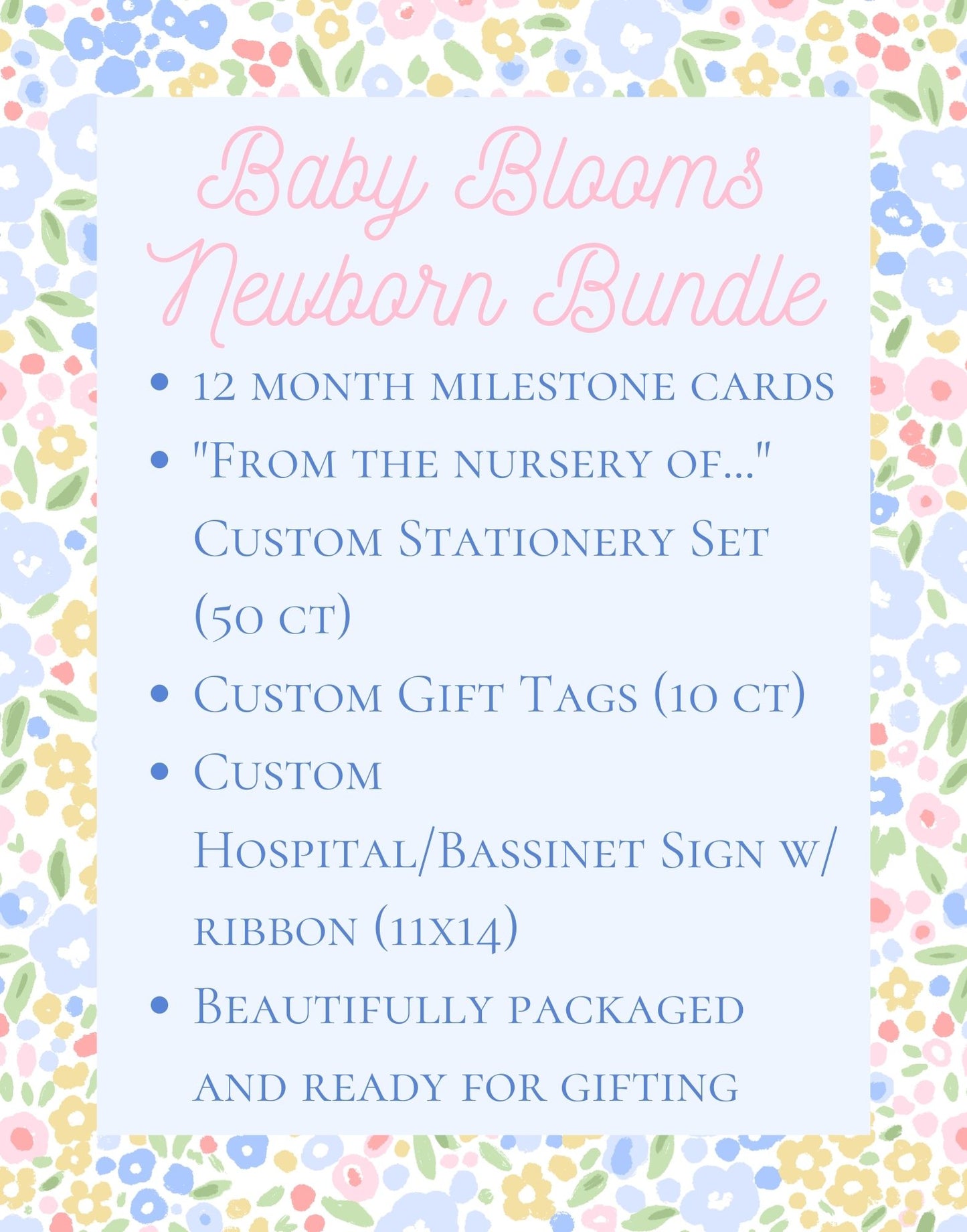 Baby Blooms Newborn Bundle