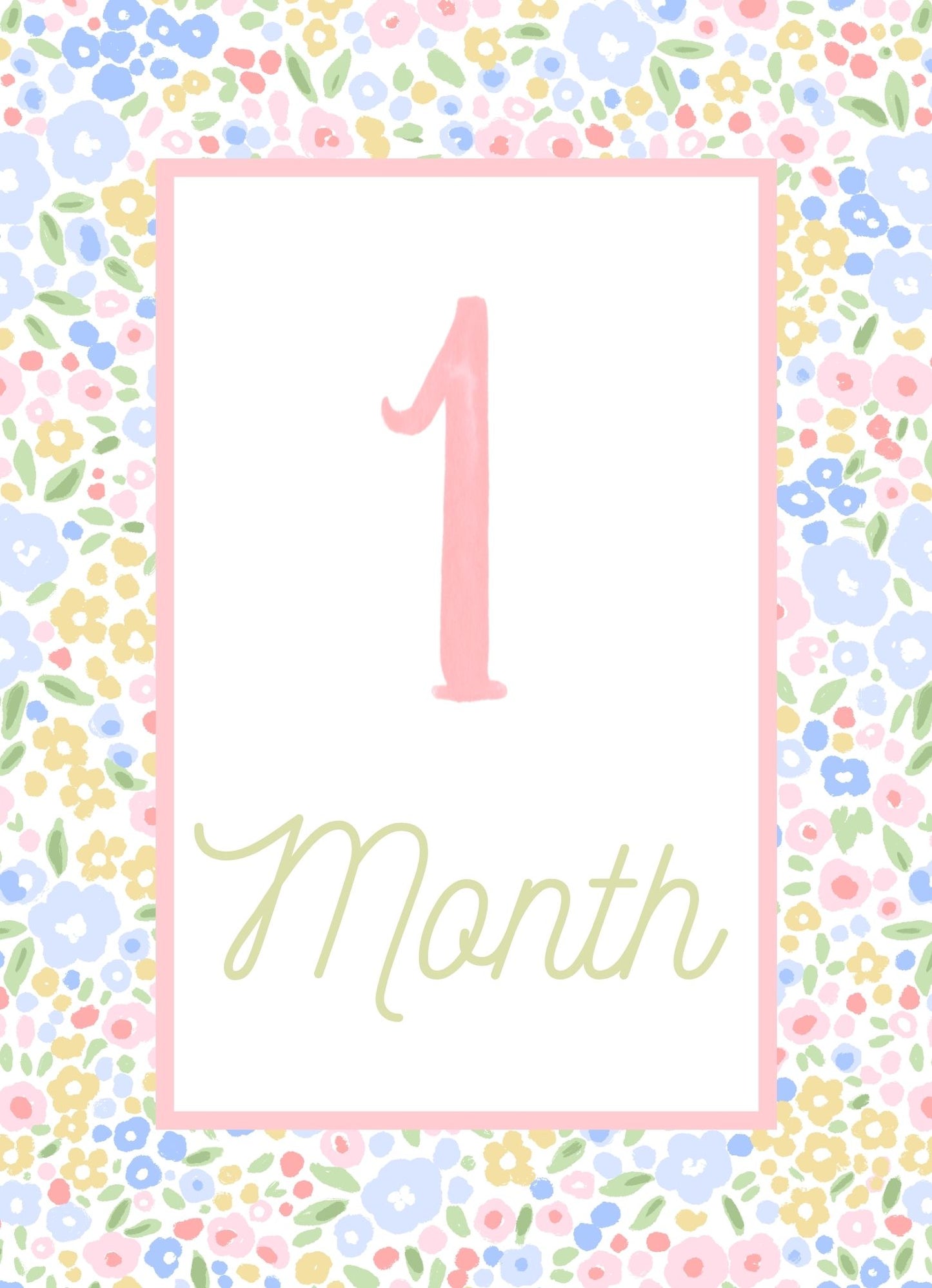 Baby Blooms Milestone Cards