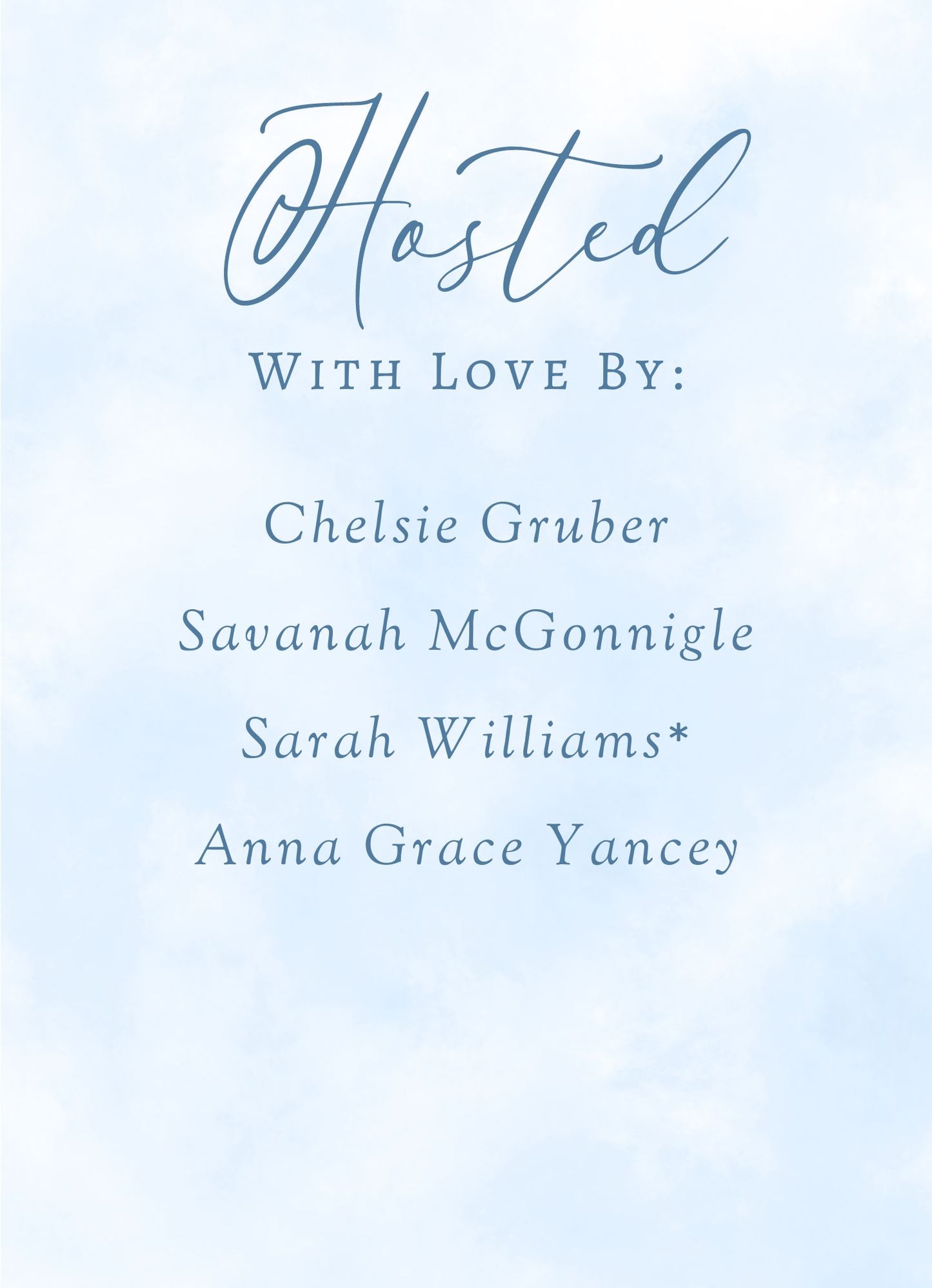 On Cloud Nine, Bridal/Baby Shower Invitation