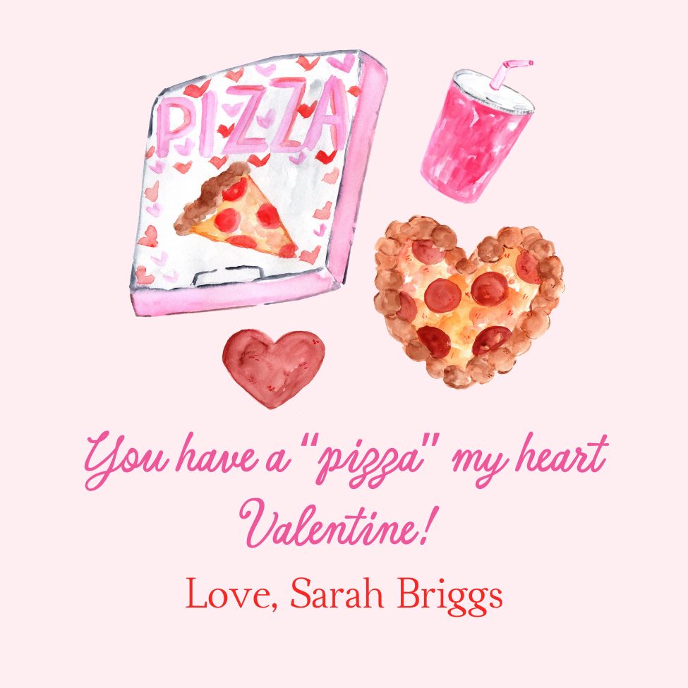 Valentine's Day Card, Pizza my Heart