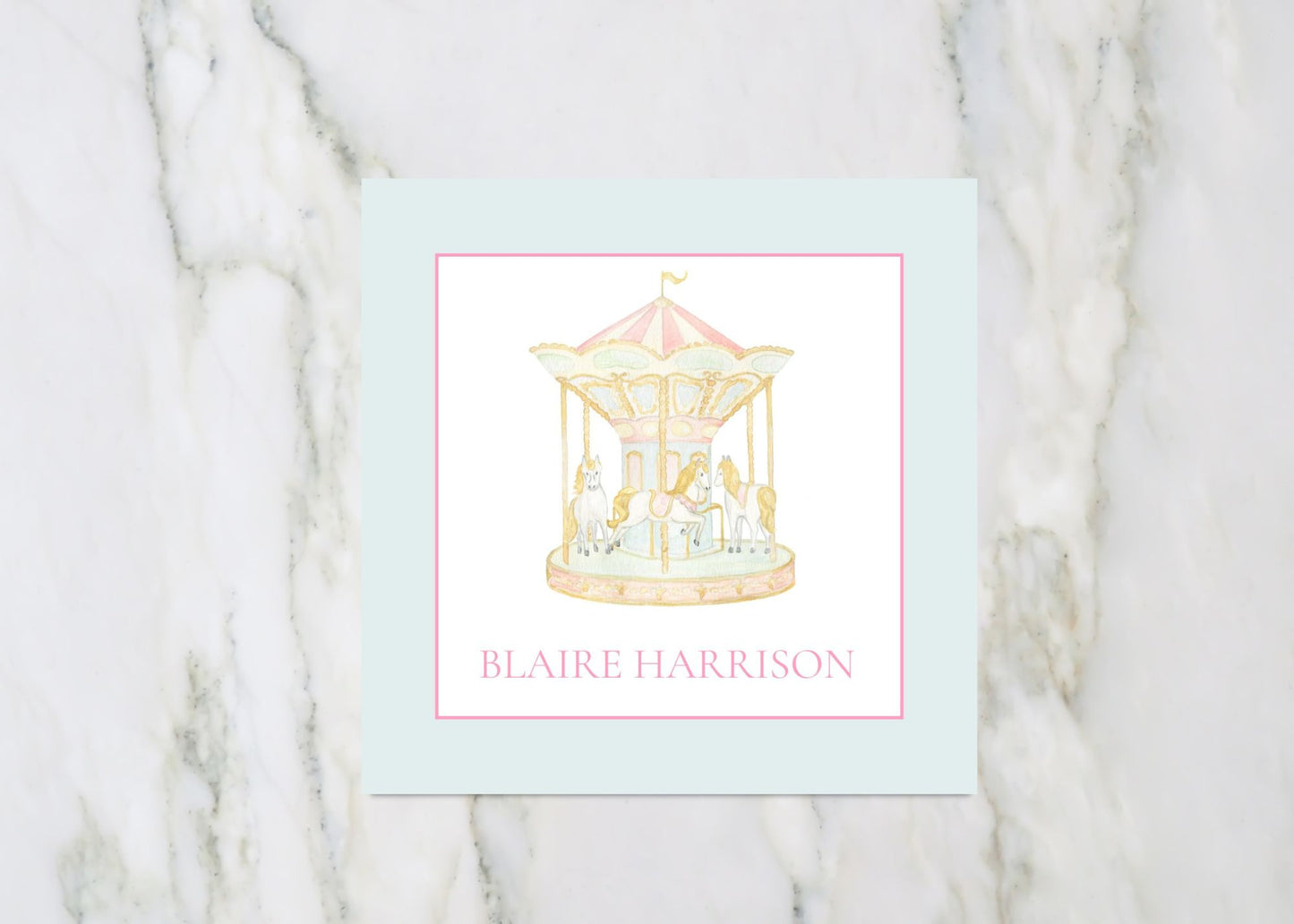 Carousel Gift Tag