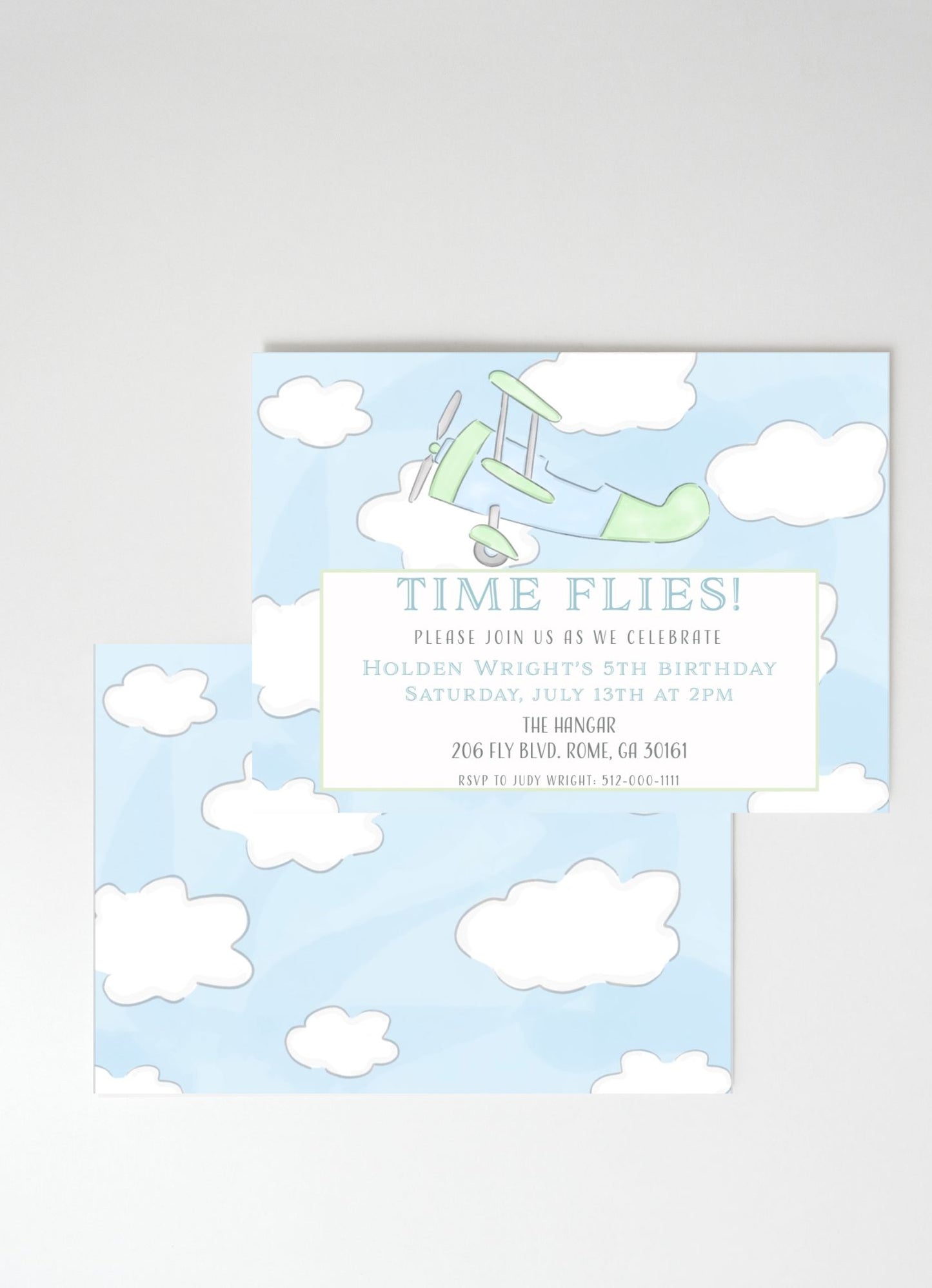 Time Flies Invitation