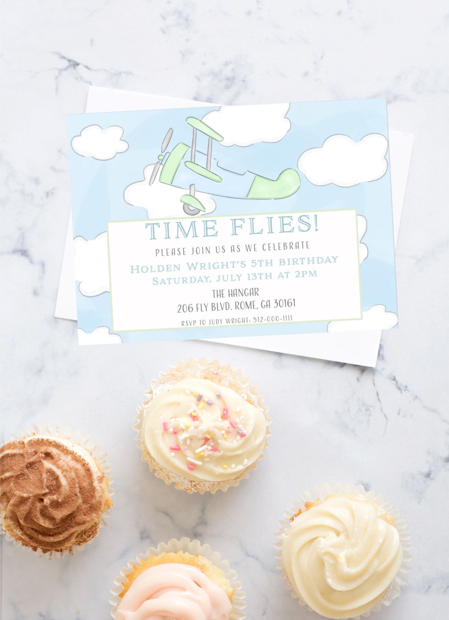 Time Flies Invitation