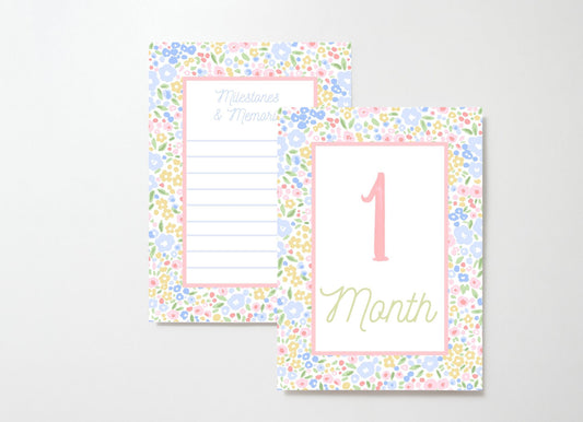 Baby Blooms Milestone Cards