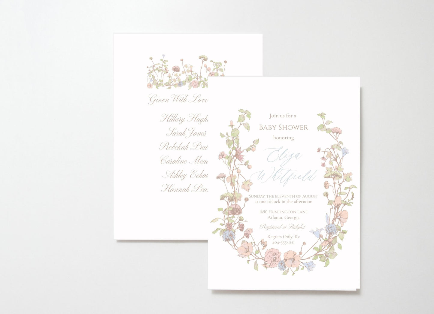 Pastels In Bloom Invitation