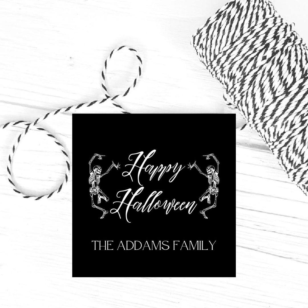 Skeleton Family Gift Tags