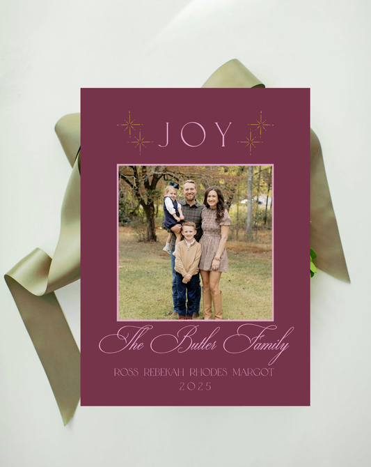 Simple Joy Holiday Card