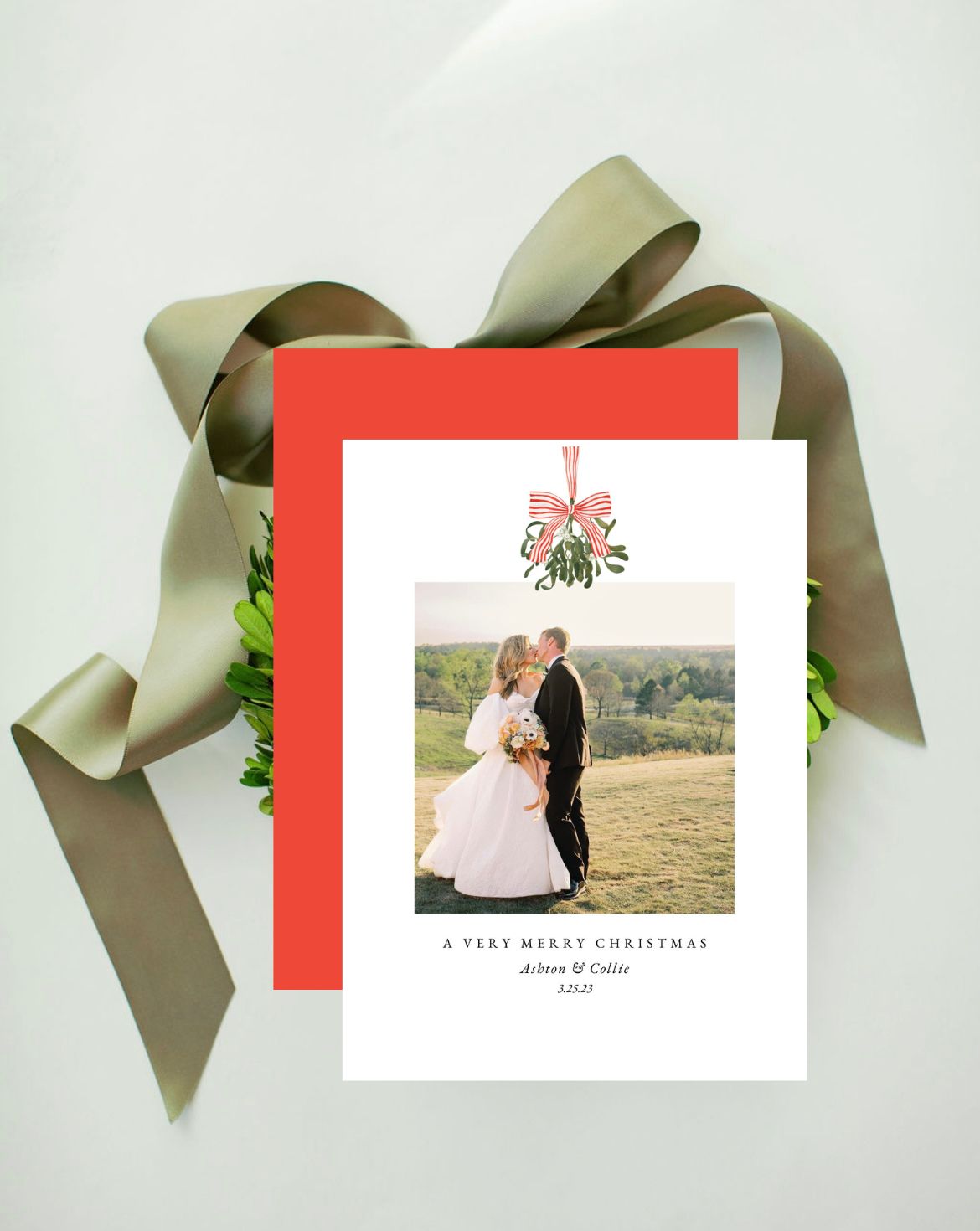 Merry Little Mistletoe Holiday Card